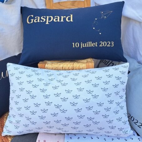 Coussin personnalisé gaspard Création